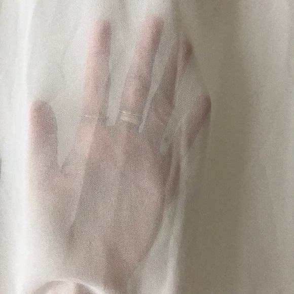 NWT Sheer button down blouse - Picture 8 of 8